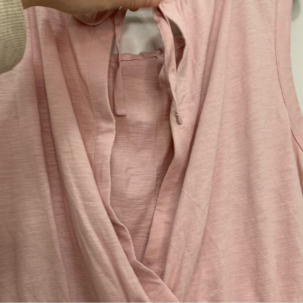 Banana Republic Pink Open Back Malibu Tee Size Small - Picture 4 of 7